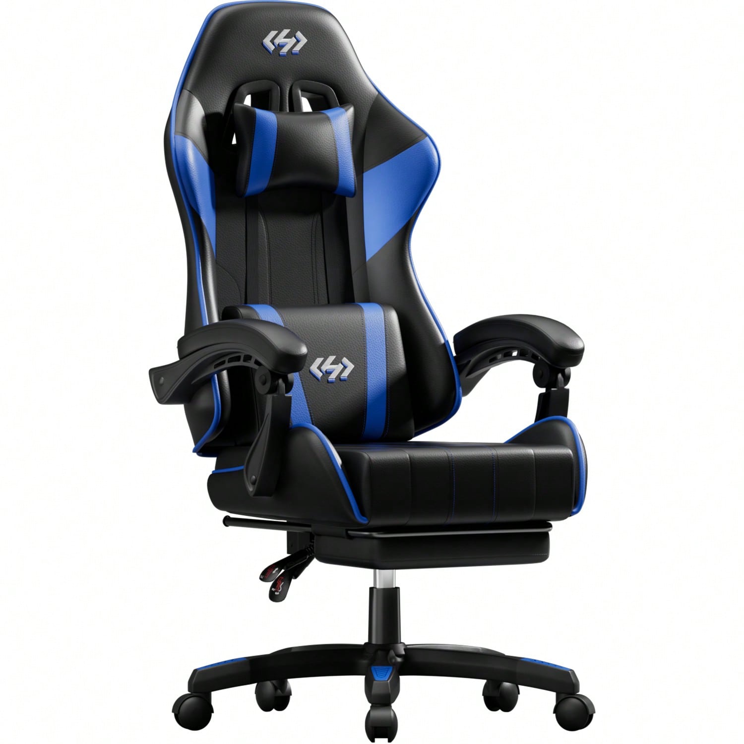 Office Furniture Layout - เก้าอี้เกมมิ่ง HLDIRECT, เก้าอี้สำนักงานคอมพิวเตอร์ตามหลักสรีรศาสตร์พร้อมที่รองหลัง ที่พักเท้า และที่พักศีรษะ, ปรับความสูงและมุมพนักพิงได้,