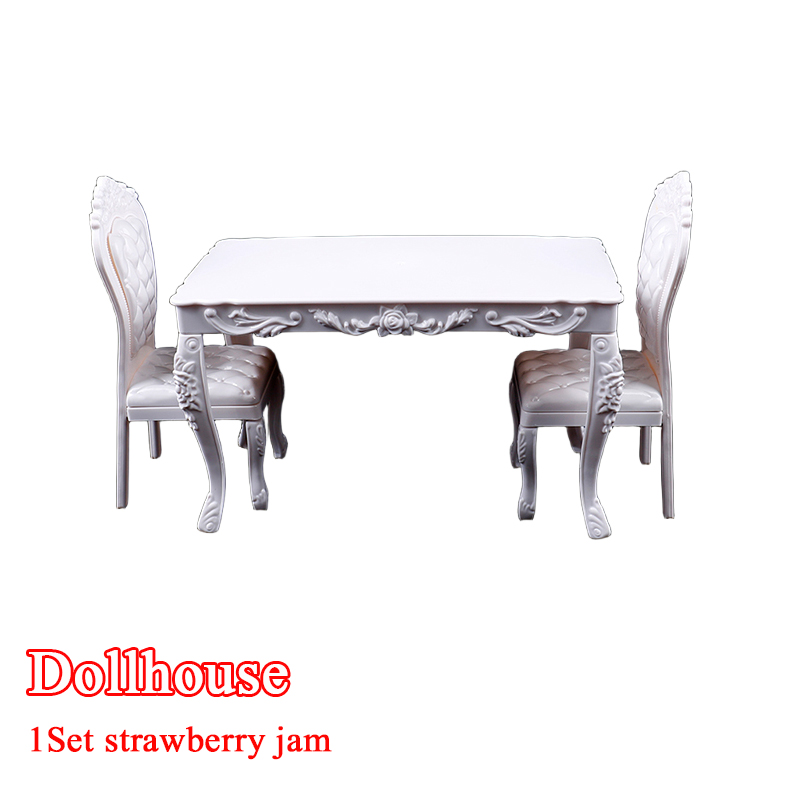 Office Furniture Layout - บ้านตุ๊กตา 1:6 เฟอร์นิเจอร์ห้องครัว โต๊ะรับประทานอาหาร เก้าอี้ คอมพิวเตอร์