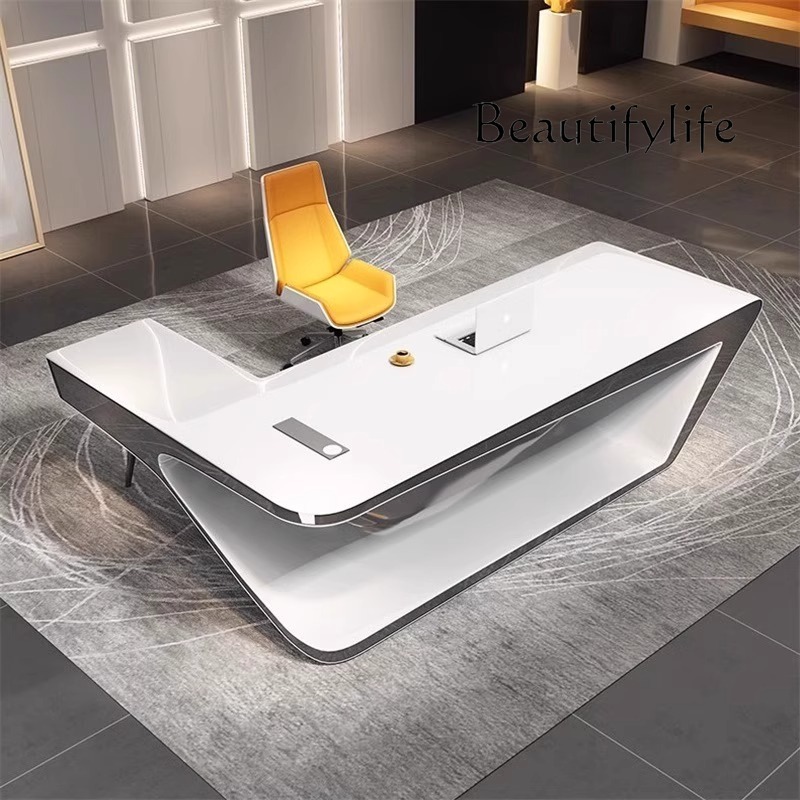 Office X Furniture - โต๊ะทำงานผู้บริหารสุดหรู แข็งแรง ทนทาน ทำจากไม้ ดีไซน์ทันสมัย สำหรับคอมพิวเตอร์