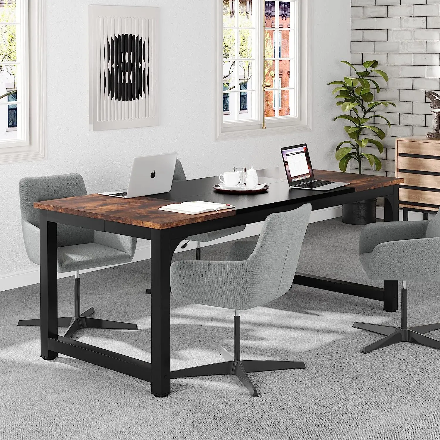 Tribesigns โต๊ะคอมพิวเตอร์สมัย - Office X Furniture บทวิจารณ์และราคา