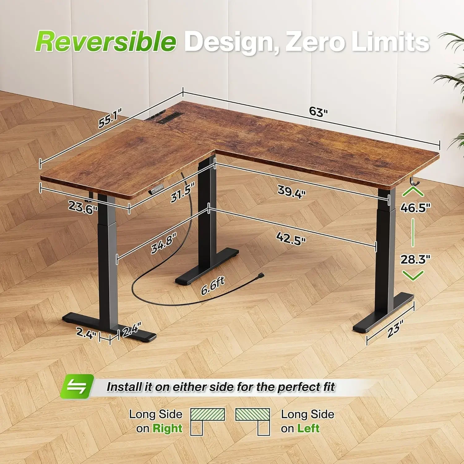 โต๊ะทำงานทรงตัว L พร้อมเต้าเสี - Office X Furniture บทวิจารณ์และราคา