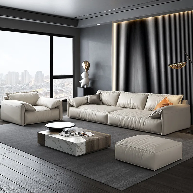 โซฟาหนังสำนักงาน หนังวัวแท้ชั้ - Office Furniture First บทวิจารณ์และราคา