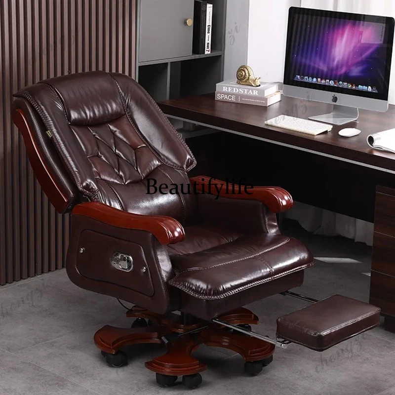 เก้าอี้หนัง หนังวัวชั้นแรก เก้ - Office Furniture First บทวิจารณ์และราคา