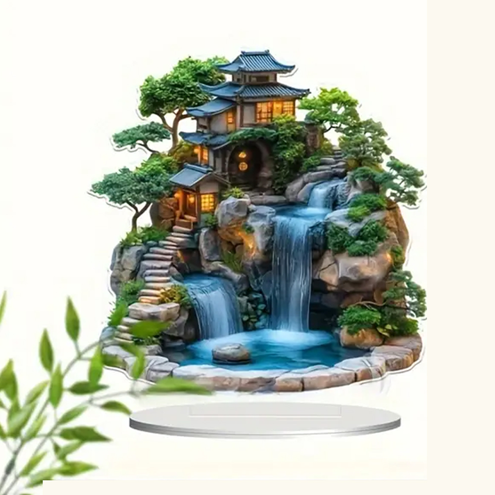 แผ่นอะคริลิคตกแต่งรูปสวนและน้ำ - Office Furniture At Home บทวิจารณ์และราคา