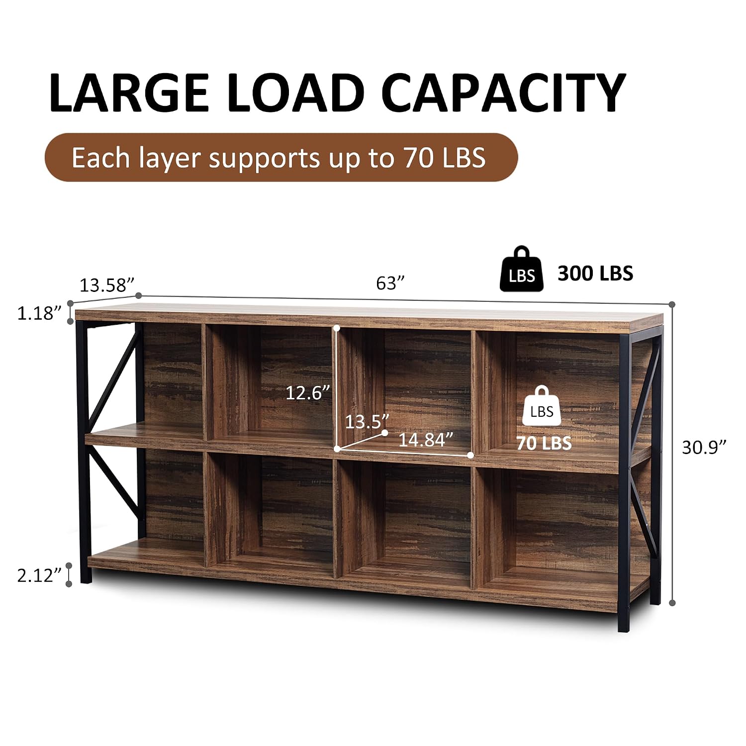 ชั้นวางของแบบ 8 ช่อง ชั้นวางหน - Office X Furniture บทวิจารณ์และราคา